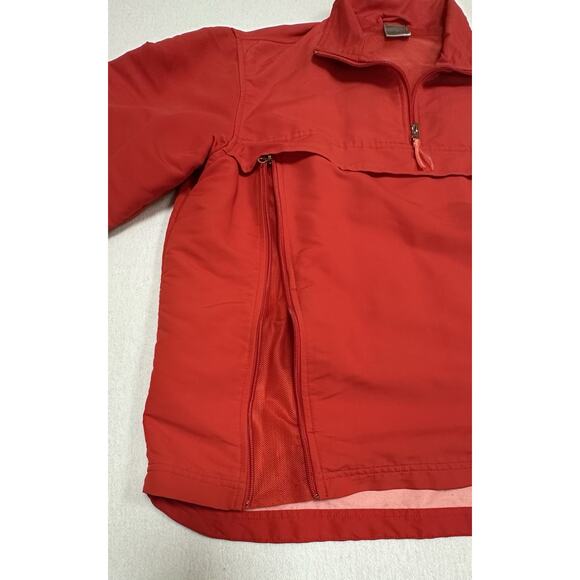 Vintage Nike Windbreaker Red Pullover Jacket Side & Sleeve Zips Large (12/14) - Picture 2 of 9